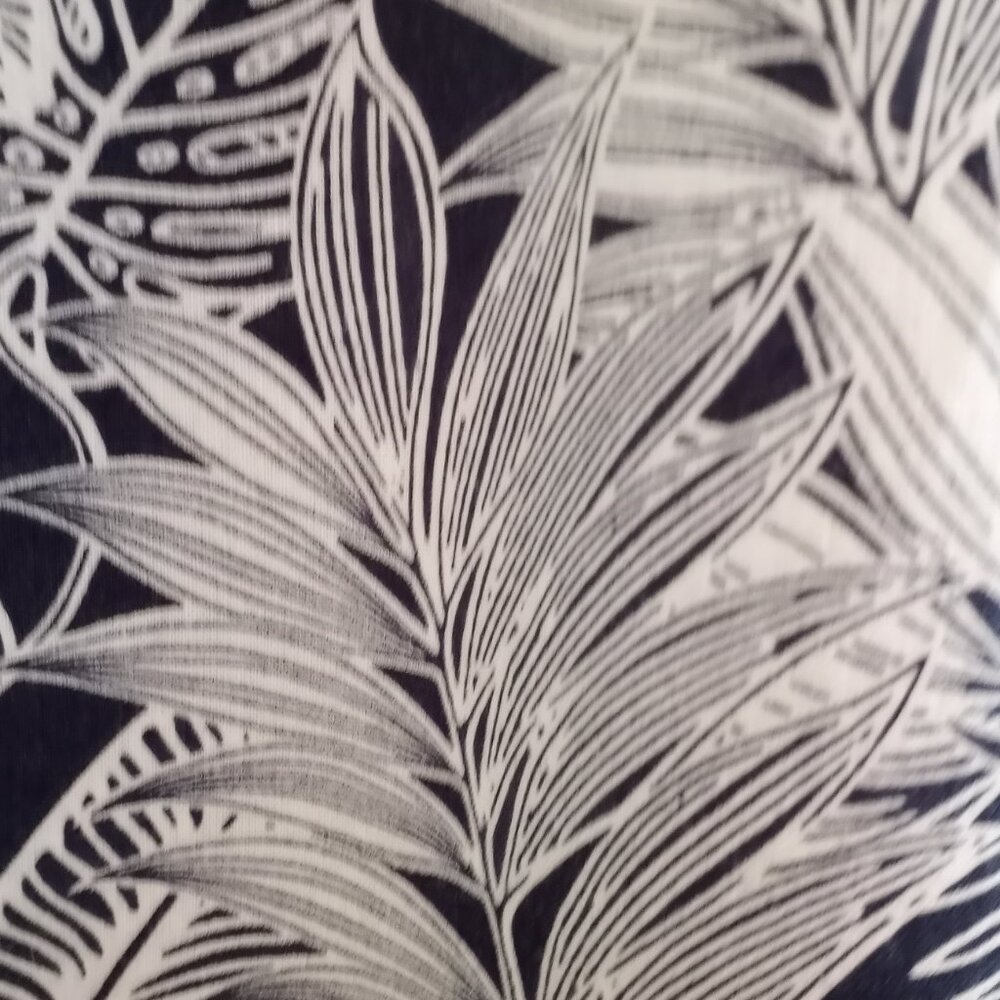'Panama Jack' Wide leg Pant Size XL Linen Blend Navy/White Tropical Pockets EUC - Picture 8 of 10
